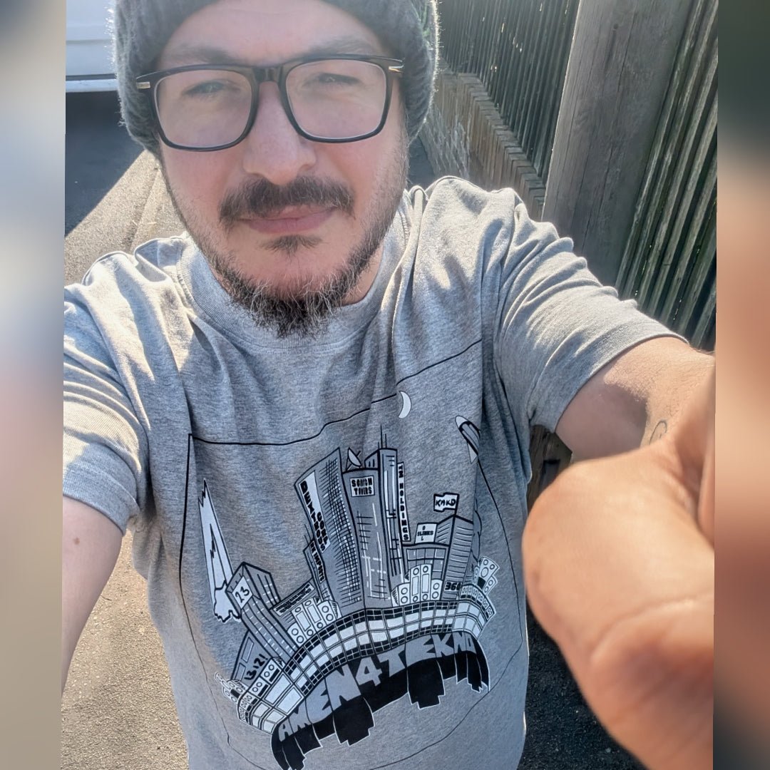 Amen4Tekno TekCity T-Shirt by Matt Scratch