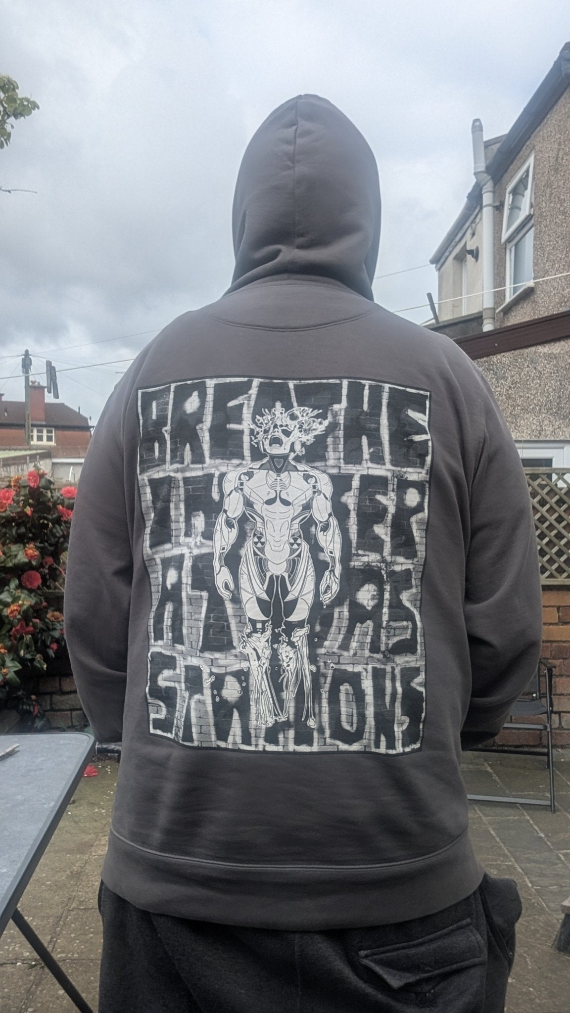 Breathe In Deep at Gas Stations Hoodie by 46Fux