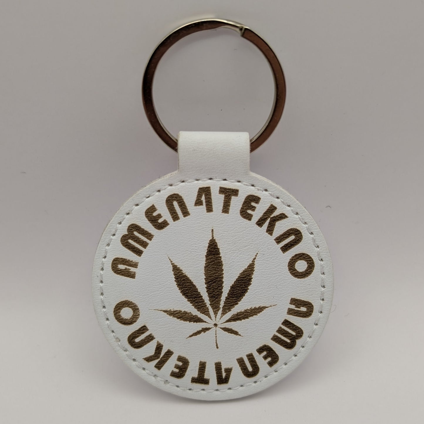 Amen4Tekno Logo PU Leather Keyring