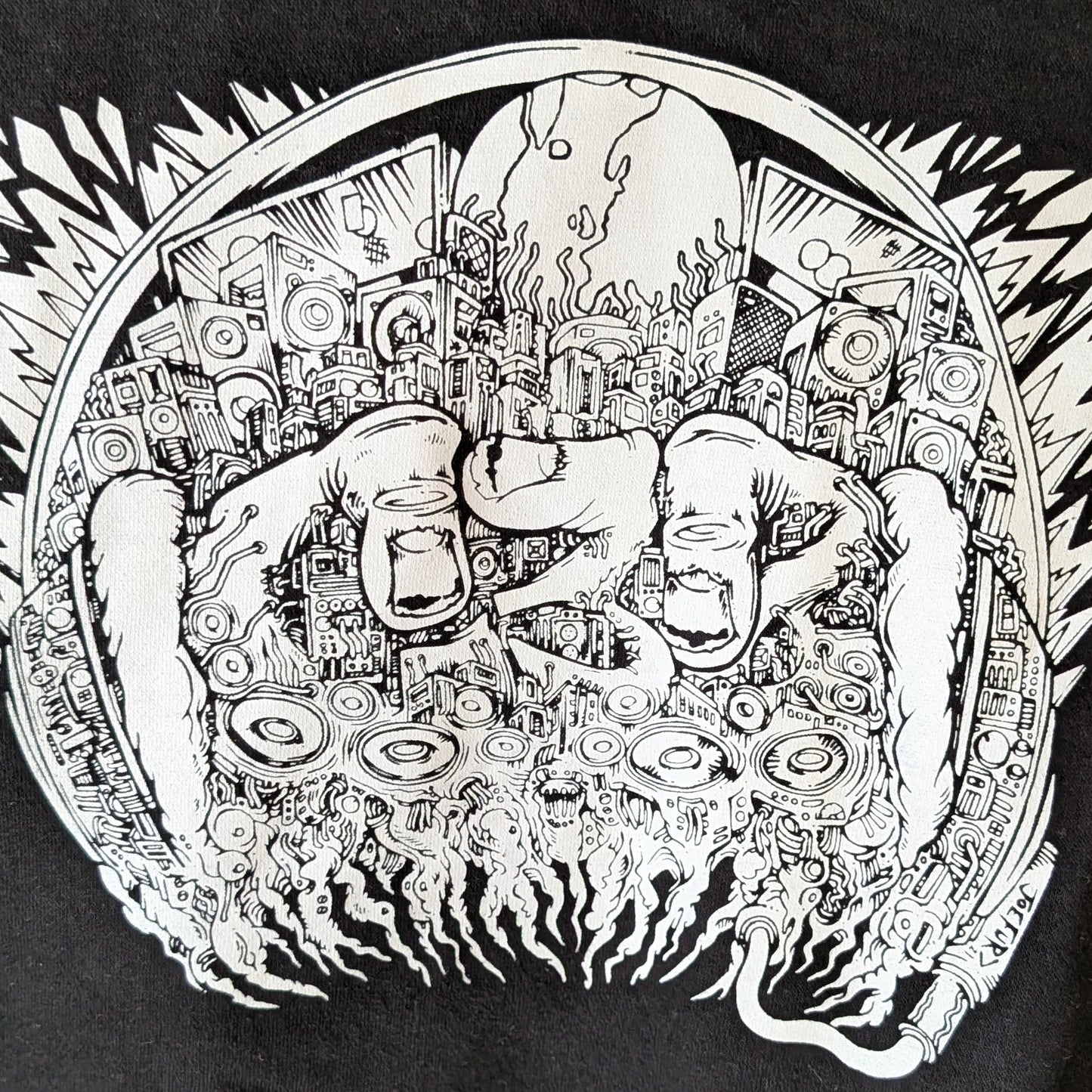 C3B limited edition Joe Fur Rig Logo Cottonridge Pullover Hoodie