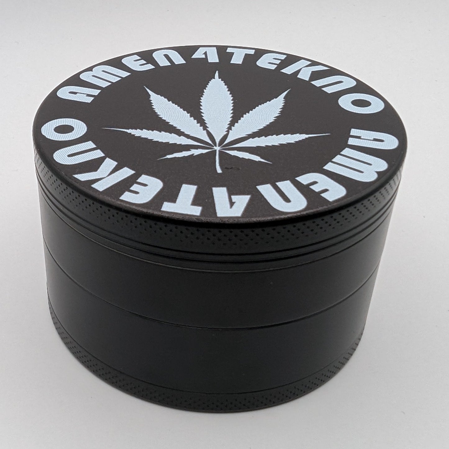 Amen4Tekno Ganja Leaf Logo Tobacco Grinder