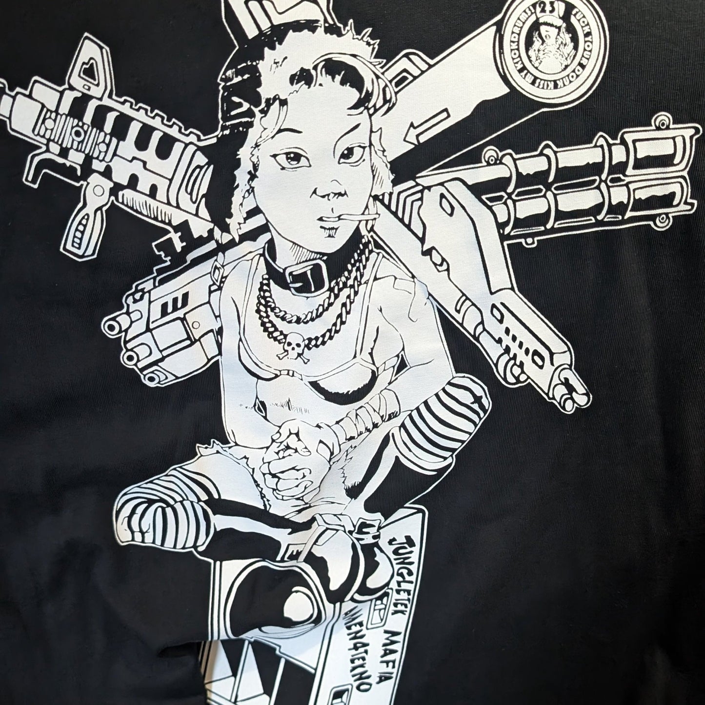 Gun Girl Tshirt (SCREEN PRINTED LIMITED EDITION)