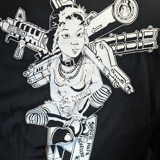 Gun Girl Tshirt (SCREEN PRINTED LIMITED EDITION)