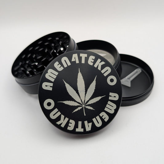 Amen4Tekno 4 tier engraved herb and tobacco grinder